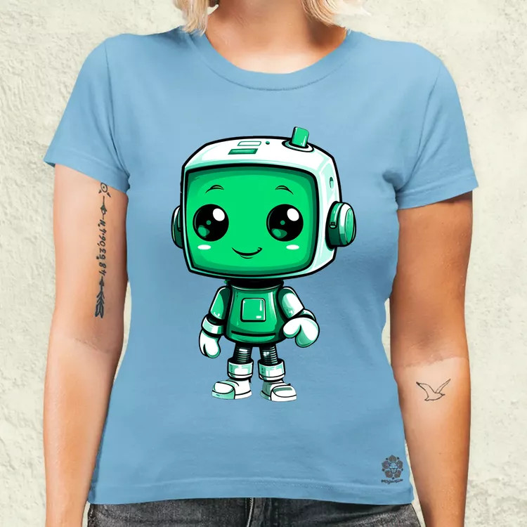 Cuki robot v3 női póló