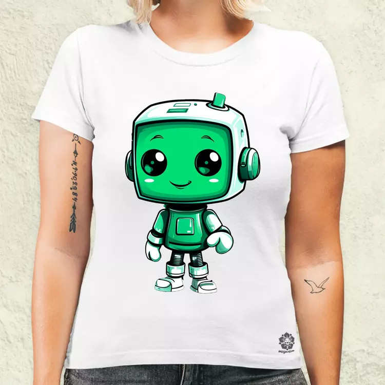 Cuki robot v3 női póló
