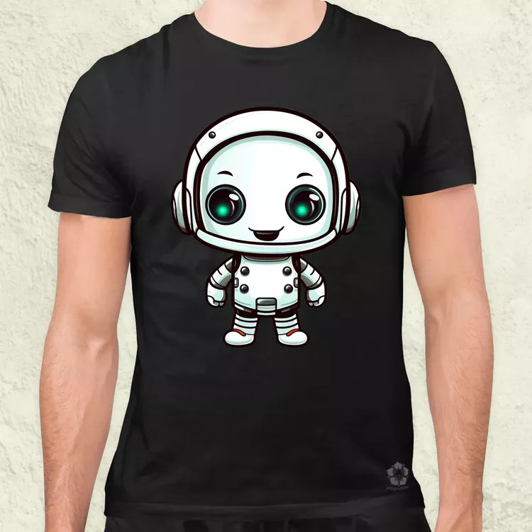 Cuki robot v4 férfi póló