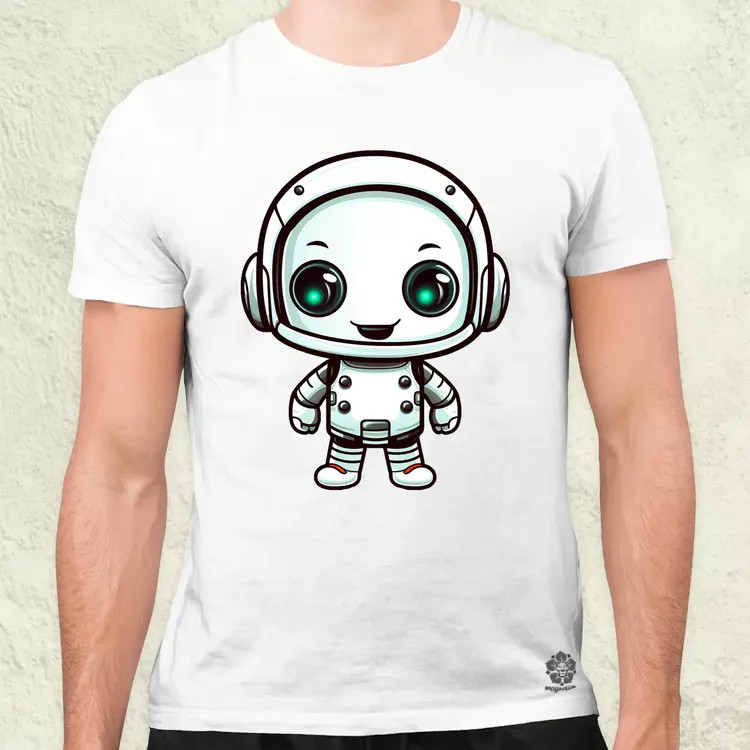 Cuki robot v4 férfi póló
