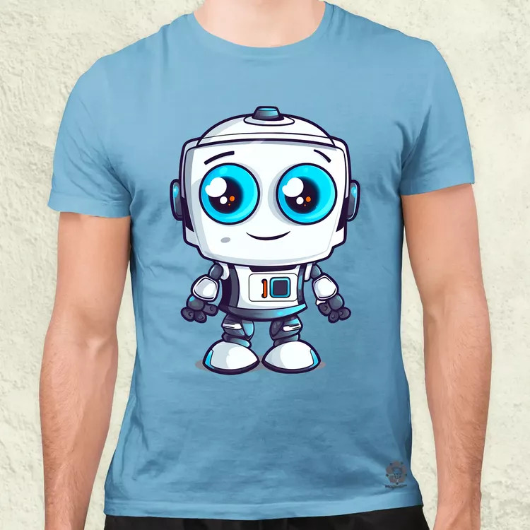 Cuki robot v5 férfi póló