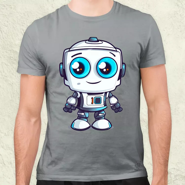 Cuki robot v5 férfi póló