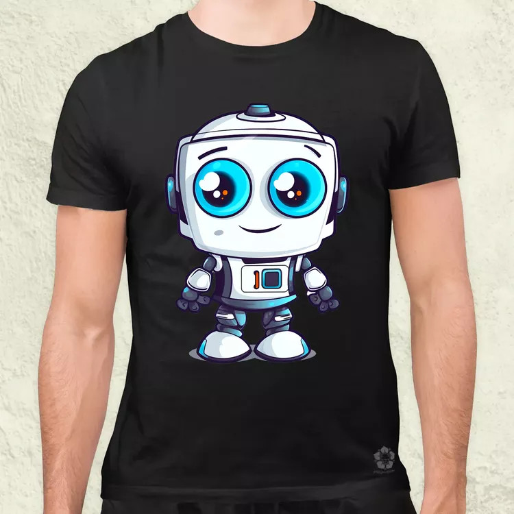 Cuki robot v5 férfi póló