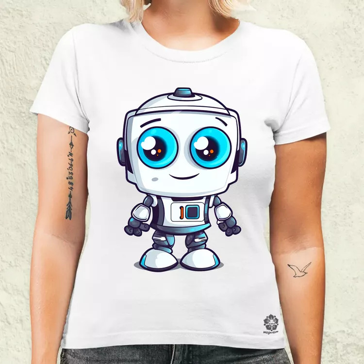 Cuki robot v5 női póló
