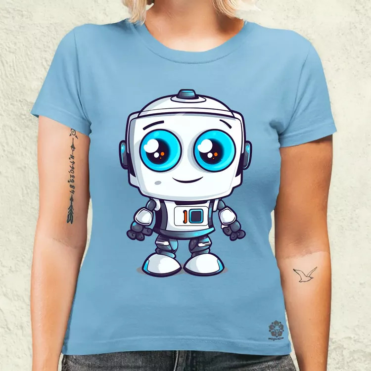 Cuki robot v5 női póló