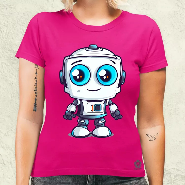 Cuki robot v5 női póló