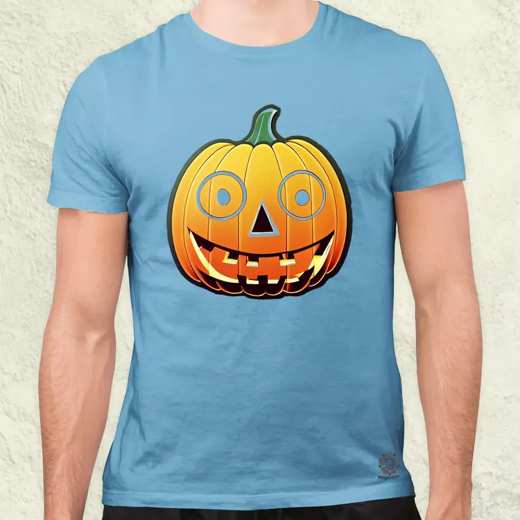 Halloween sütőtök matrica v2 férfi póló