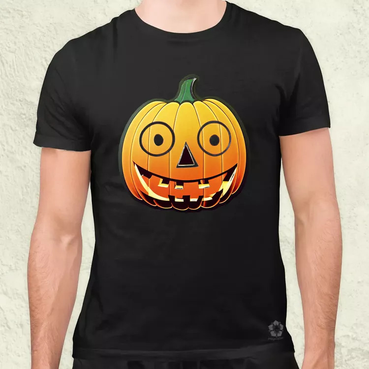Halloween sütőtök matrica v2 férfi póló