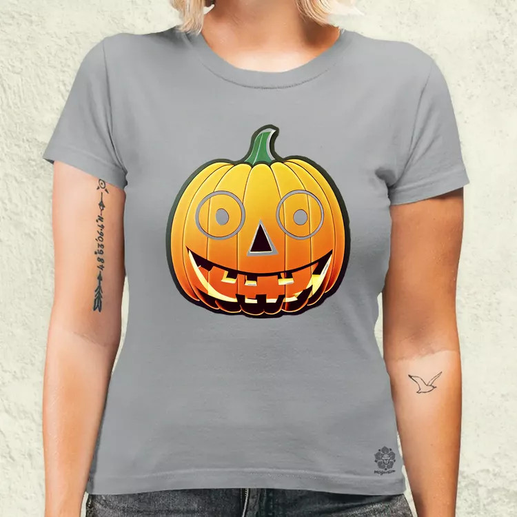 Halloween sütőtök matrica v2 női póló