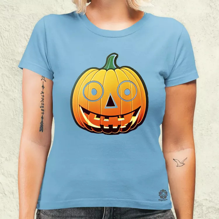 Halloween sütőtök matrica v2 női póló