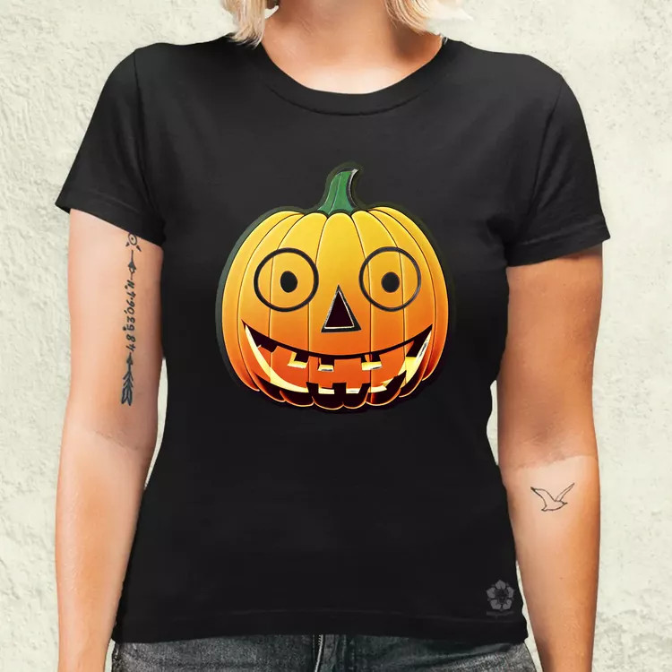 Halloween sütőtök matrica v2 női póló