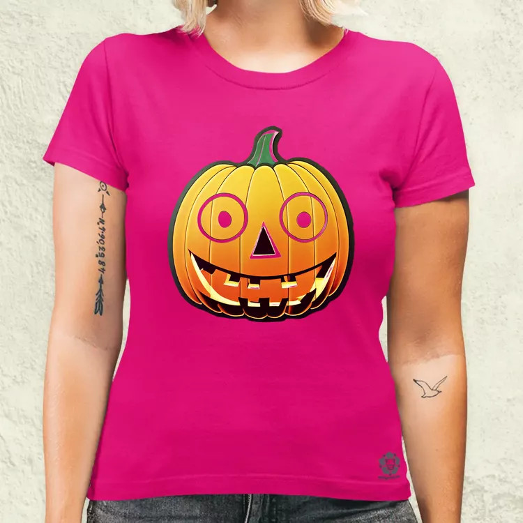 Halloween sütőtök matrica v2 női póló