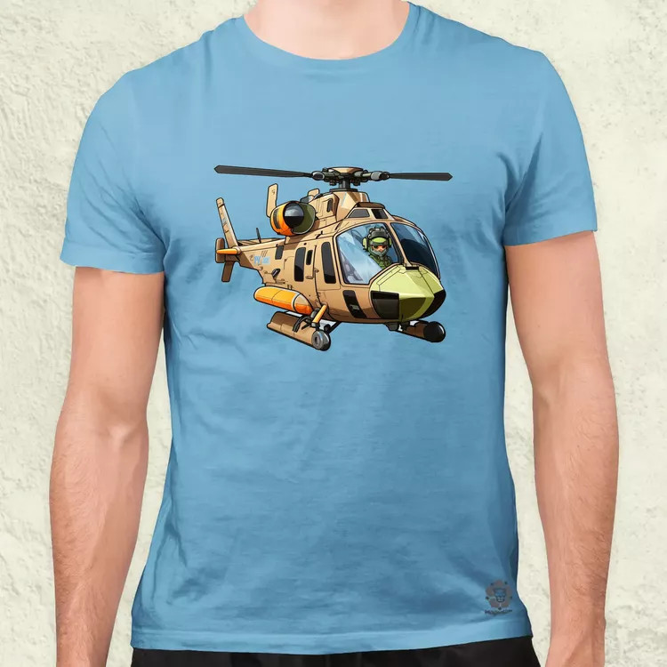 Helikopter matrica v1 férfi póló