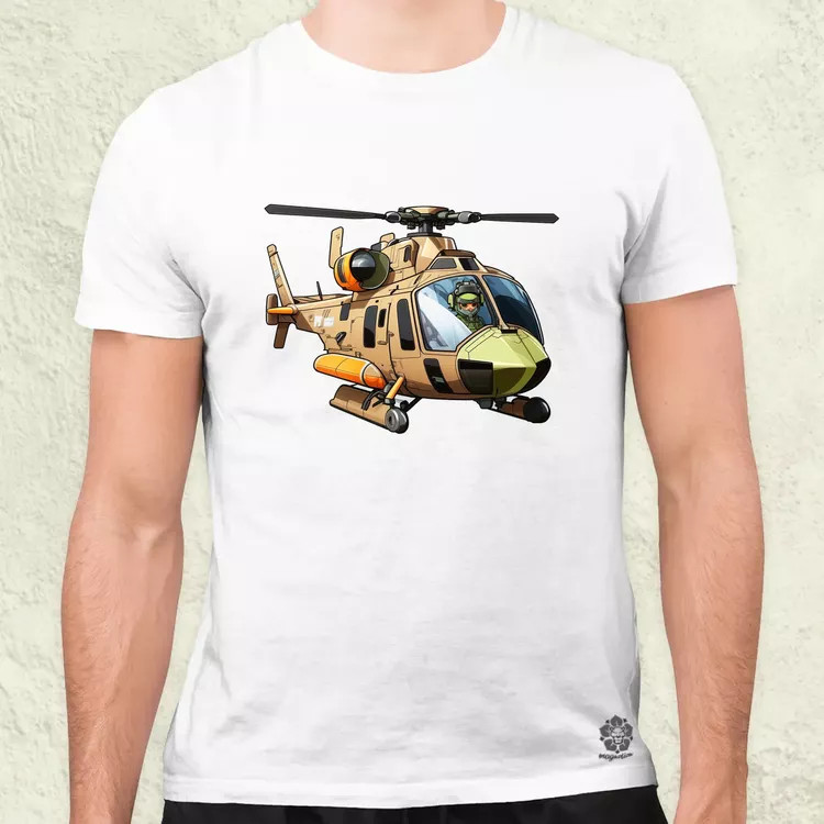 Helikopter matrica v1 férfi póló