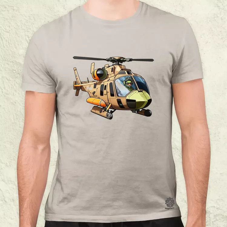 Helikopter matrica v1 férfi póló