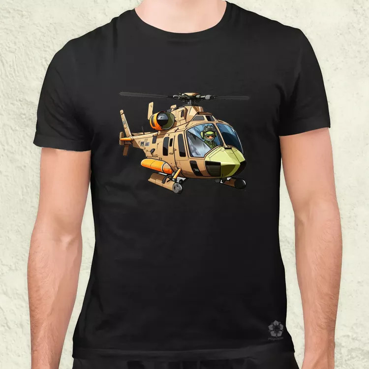 Helikopter matrica v1 férfi póló