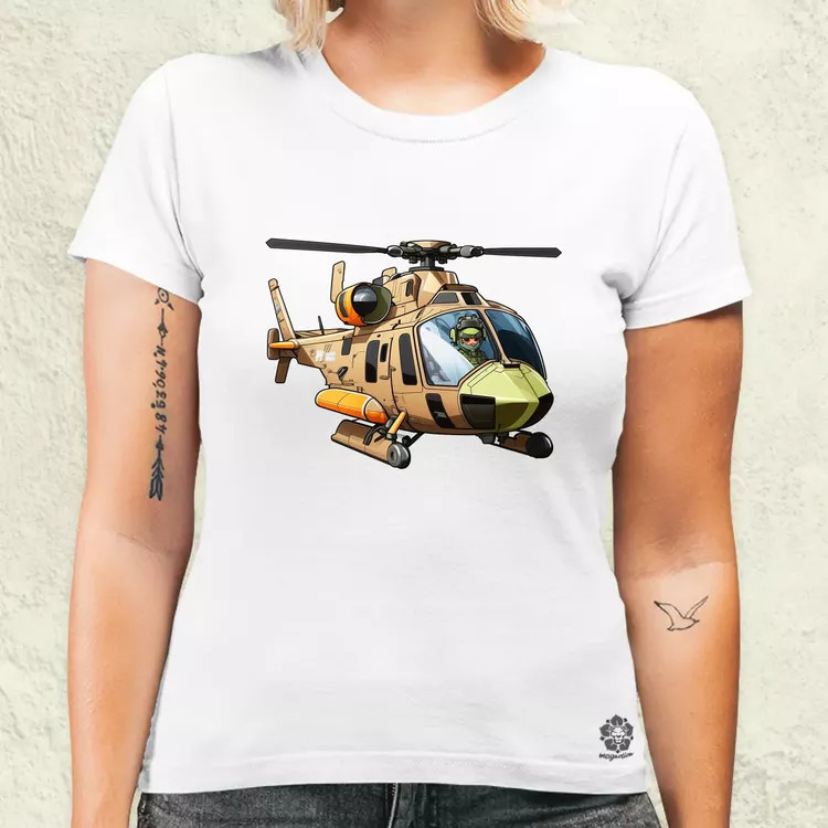 Helikopter matrica v1 női póló