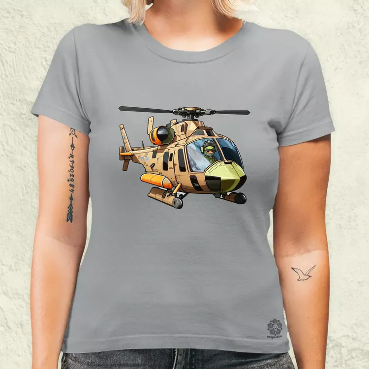 Helikopter matrica v1 női póló