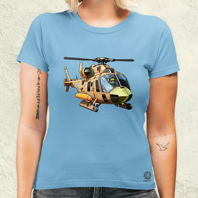 Helikopter matrica v1 női póló