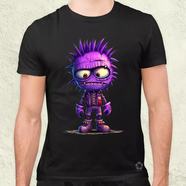 Lila punk srác v1 férfi póló