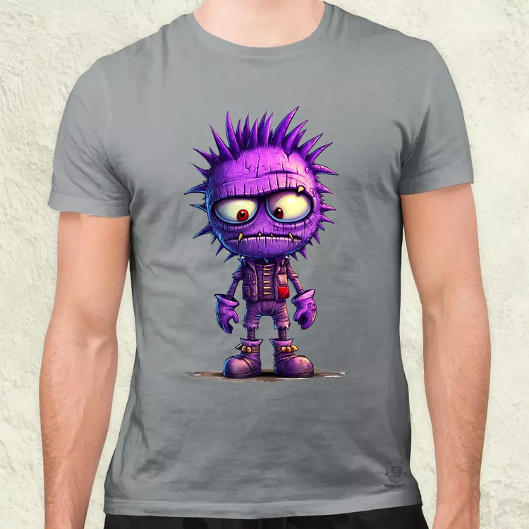 Lila punk srác v1 férfi póló