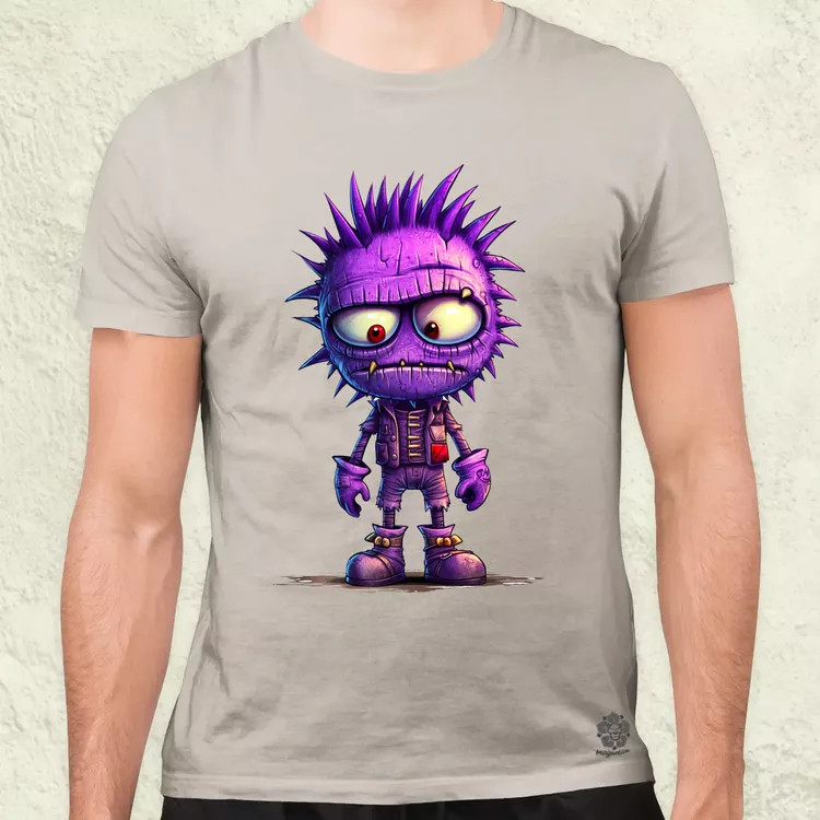 Lila punk srác v1 férfi póló