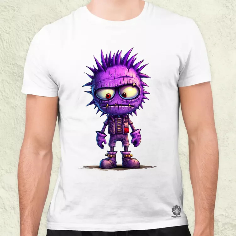 Lila punk srác v1 férfi póló