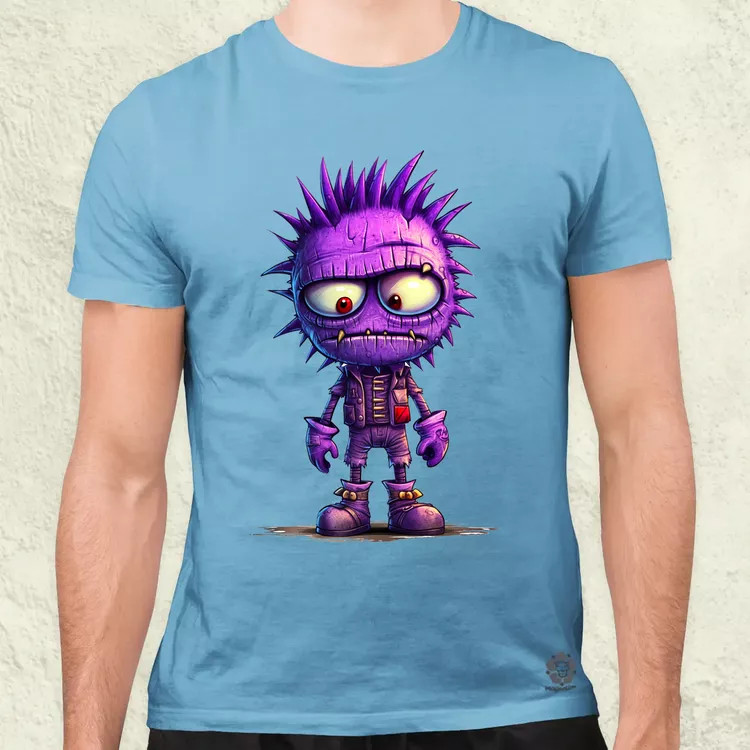 Lila punk srác v1 férfi póló