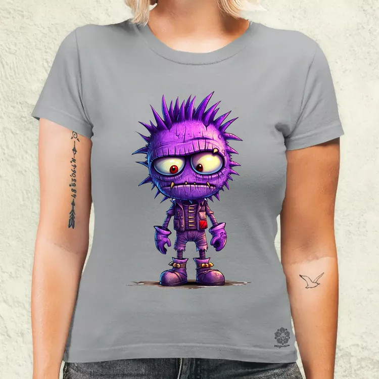 Lila punk srác v1 női póló