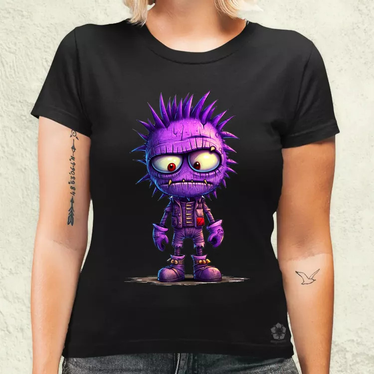 Lila punk srác v1 női póló