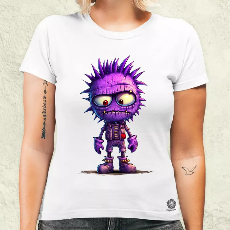 Lila punk srác v1 női póló