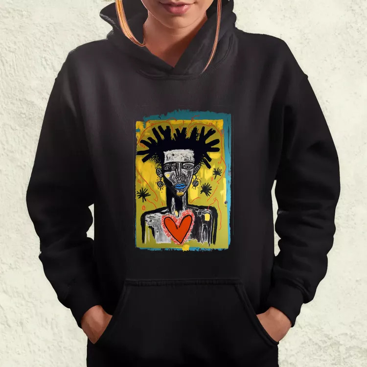 Basquiat digitális művészet v1 női pulóver