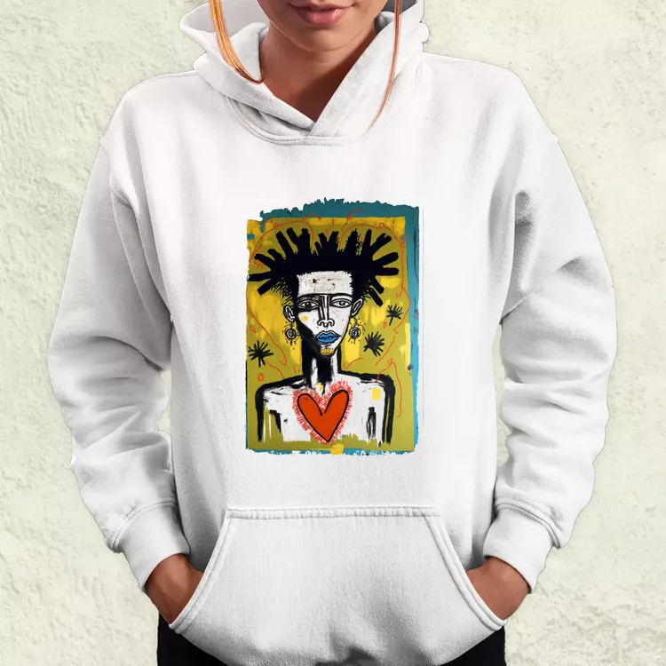 Basquiat digitális művészet v1 női pulóver