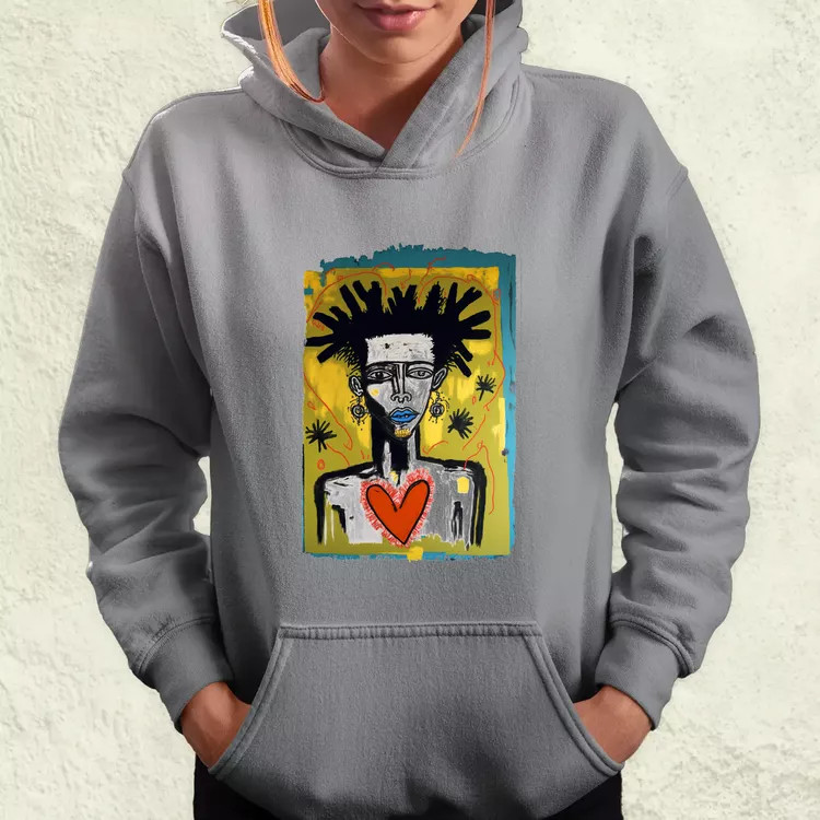 Basquiat digitális művészet v1 női pulóver