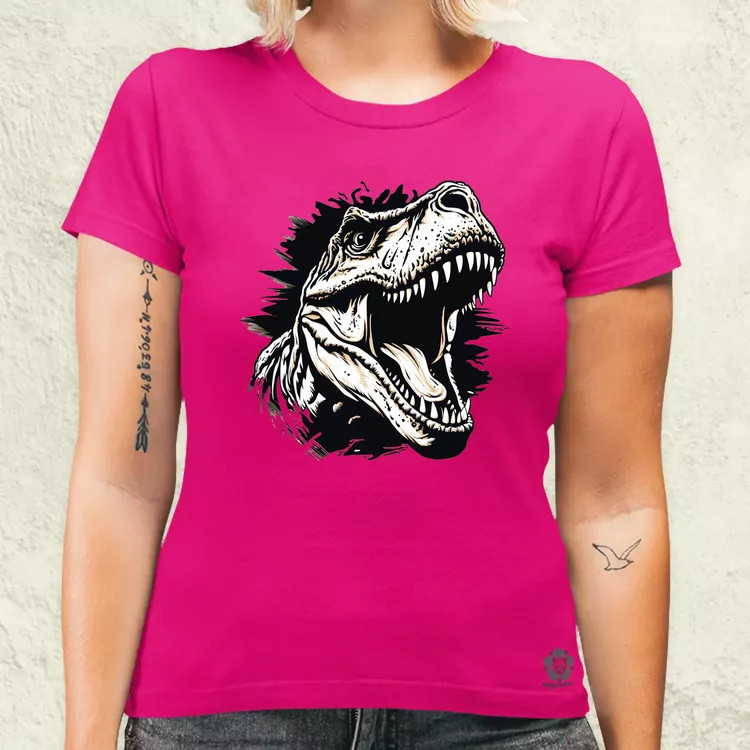 Monochrome T-rex v1 női póló