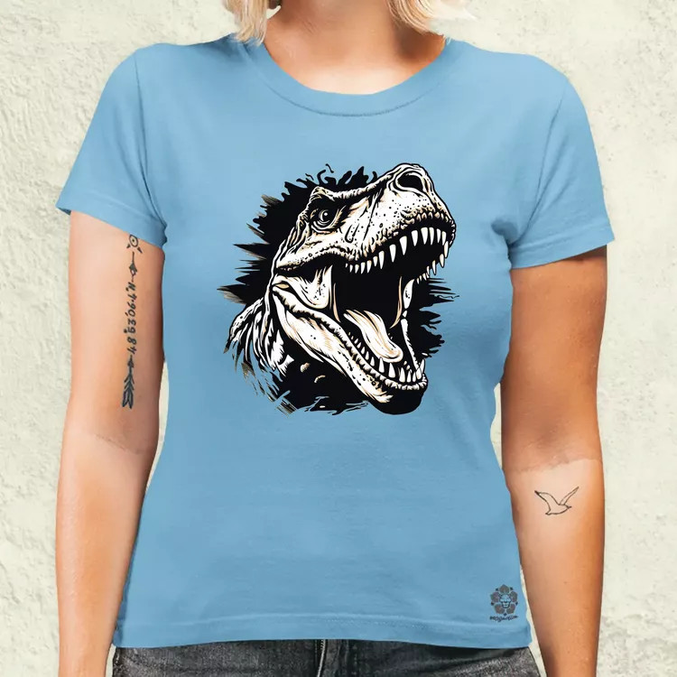 Monochrome T-rex v1 női póló