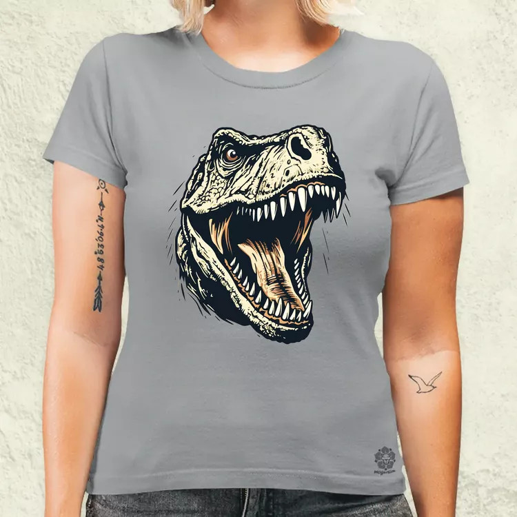 Monochrome T-rex v2 női póló