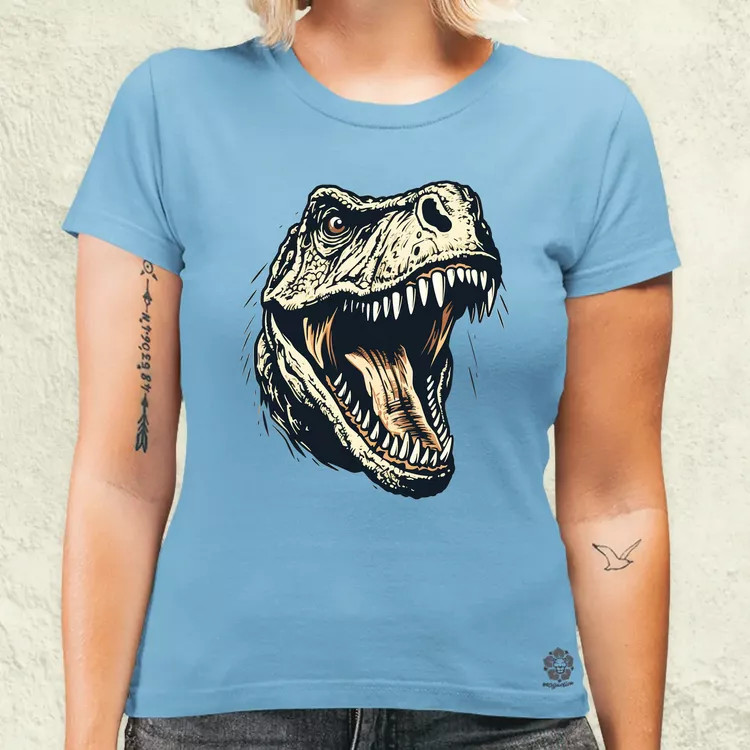 Monochrome T-rex v2 női póló