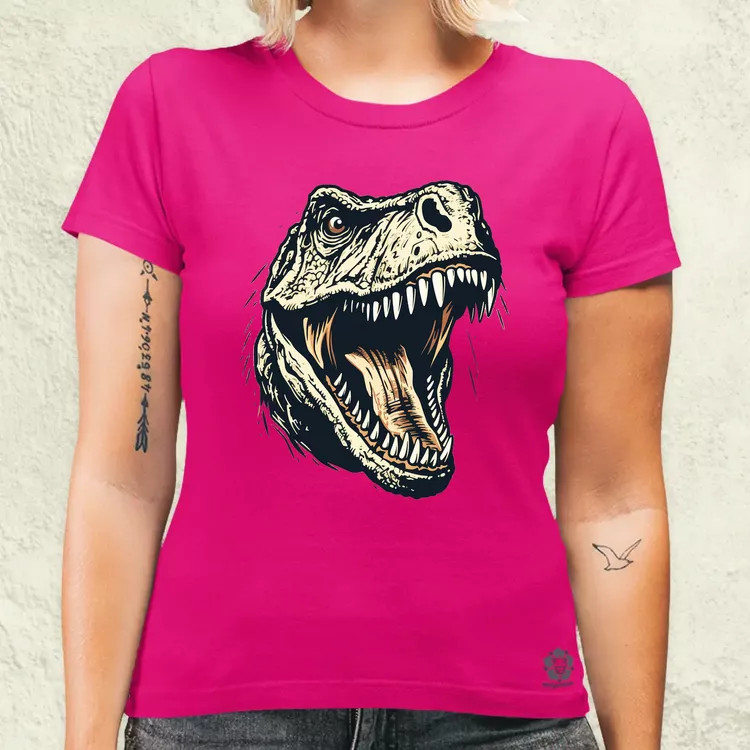 Monochrome T-rex v2 női póló