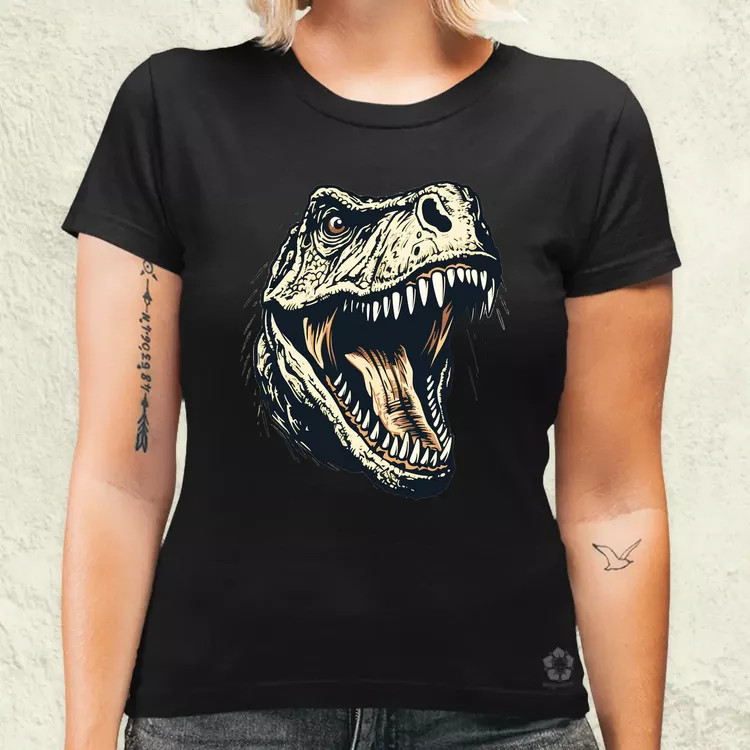 Monochrome T-rex v2 női póló