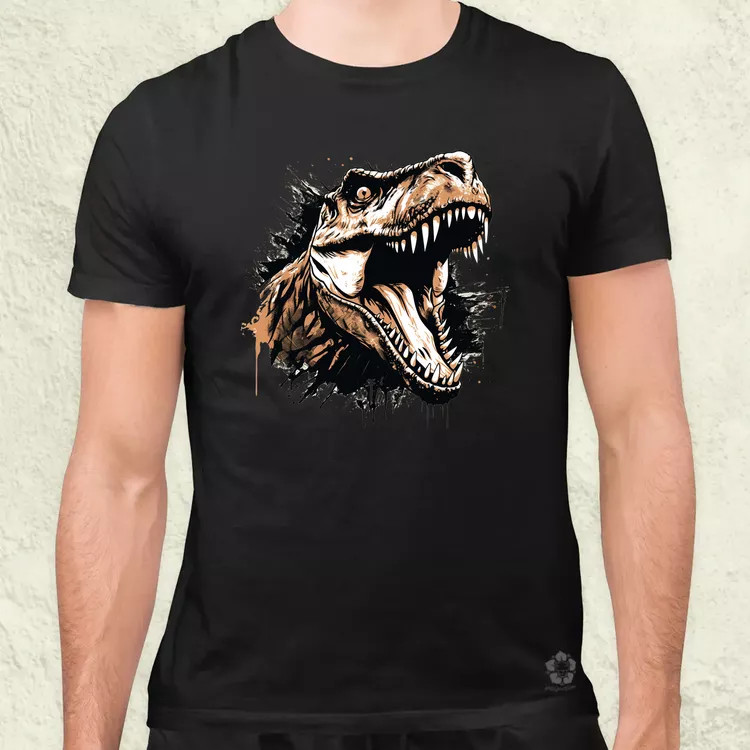 Monochrome T-rex v3 férfi póló