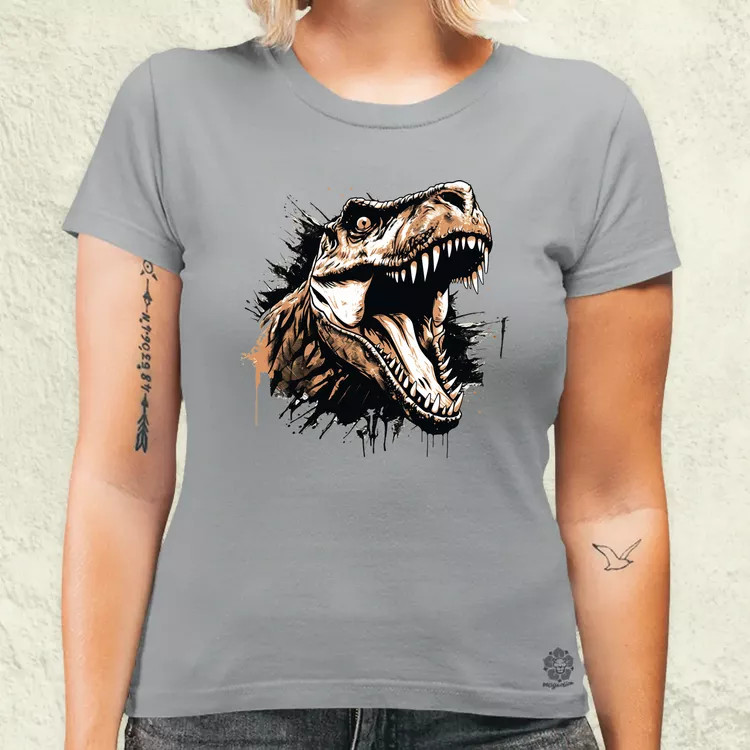 Monochrome T-rex v3 női póló