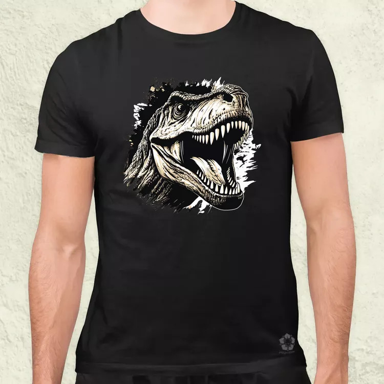Monochrome T-rex v4 férfi póló