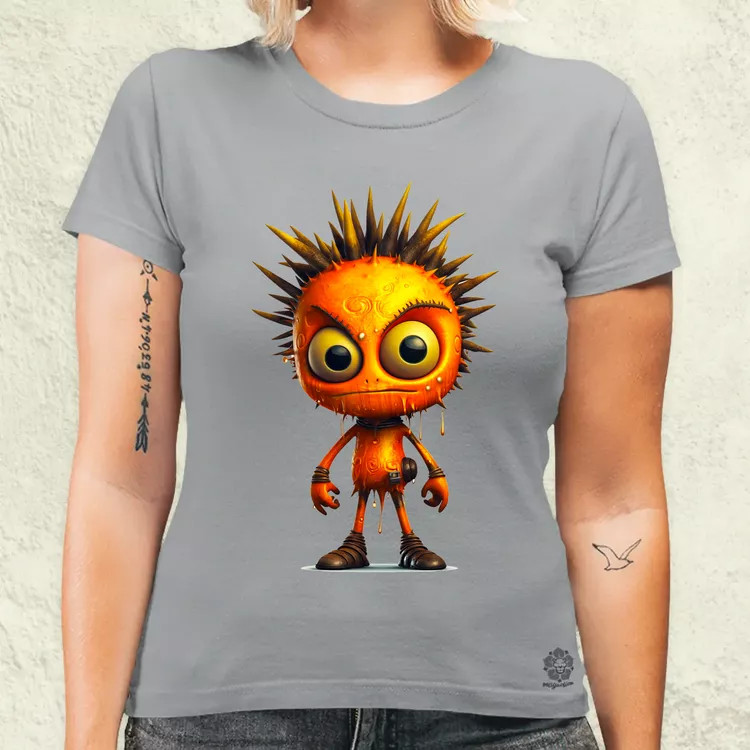 Narancs punk srác v1 női póló