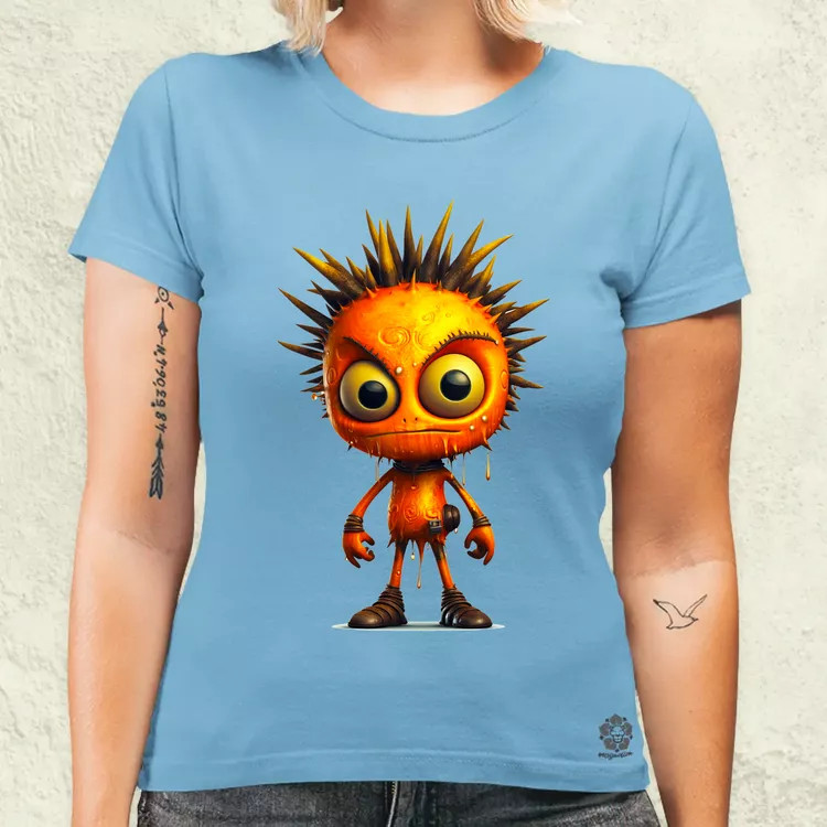 Narancs punk srác v1 női póló