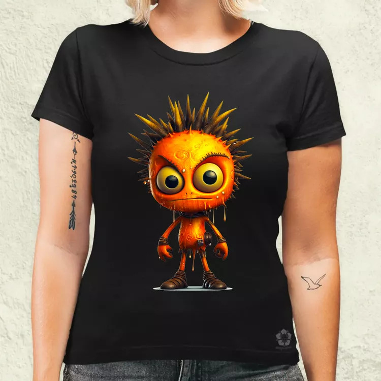 Narancs punk srác v1 női póló