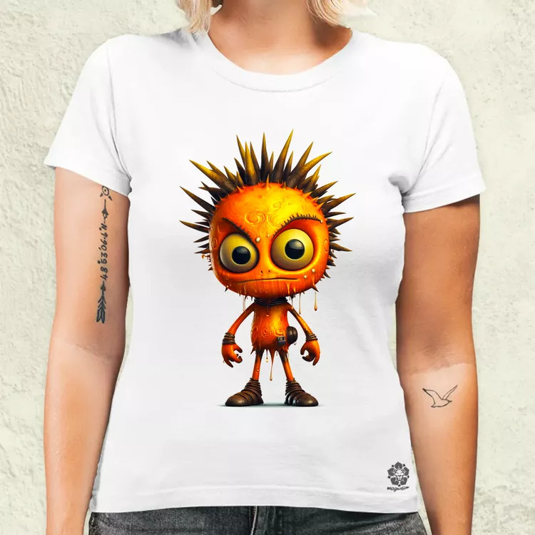 Narancs punk srác v1 női póló