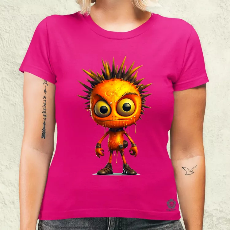 Narancs punk srác v1 női póló