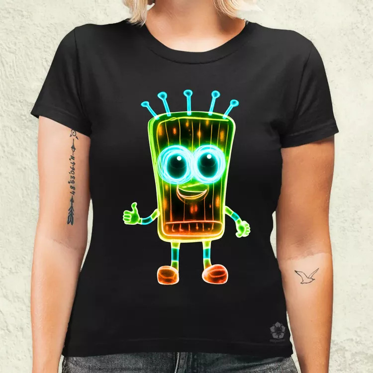 Neon szivacs fantázia v2 női póló