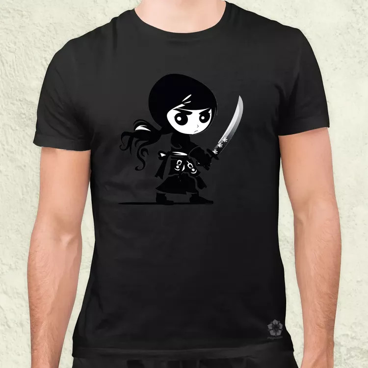 Ninja lány v1 férfi póló